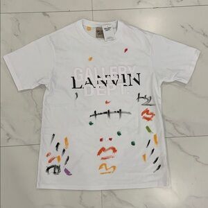 Gallery Dept LANVIN Painted Splatter White T-Shirt Mens Size Small